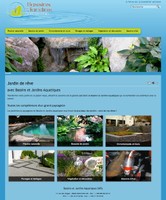 Vue du site www.bassins-jardins-aquatiques.fr